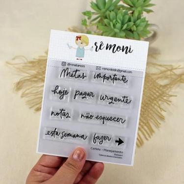 Imagem de Cartela de Carimbos Transparente Planejamento Remoni Lilipop - LILIPOP