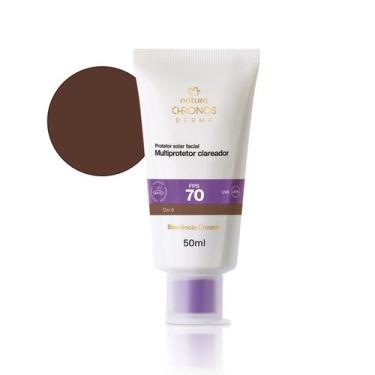 Imagem de Multiprotetor Clareador FPS 70 Cor 6 Chronos Derma Natura 50ml - N/A