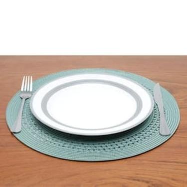Imagem de Lugar Americano de Plástico Redondo em Poliéster 38CM Flexível para Mesa Verde Wolff