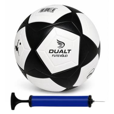 Imagem de Bola Futevôlei Dualt Protech Oficial Treino e Jogo + Bomba de Ar, Bran