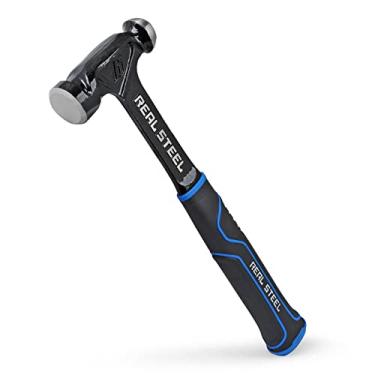 Imagem de REAL STEEL Martelo de bola de aço forjado de 473 g 0518, preto