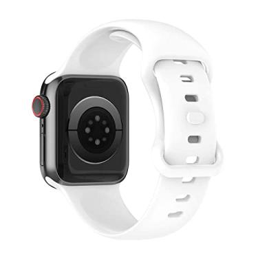 Imagem de Pulseira Sport Borboleta compatível com Apple Watch 45mm 44mm 42mm - Marca LTIMPORTS (Branco [Tam. G])