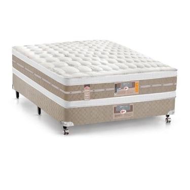 Imagem de Cama Castor Silver Star Air Pocket Double Face Casal 138x188x34 + Box Castor