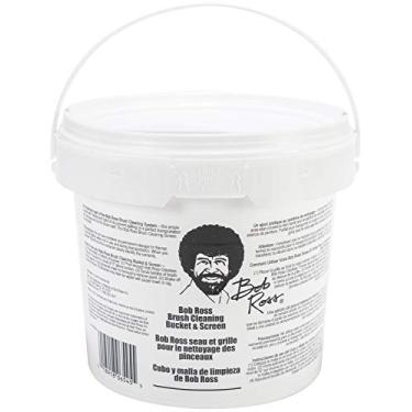Imagem de Bob Ross Balde de limpeza e tela - branco
