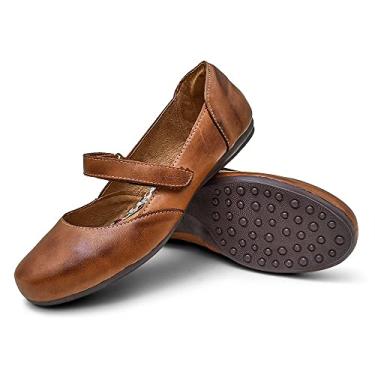 Imagem de Sapatilha feminina jovem brisa couro 3019 BP whisky Cor:Marrom;Tamanho:36;Genero:Feminino