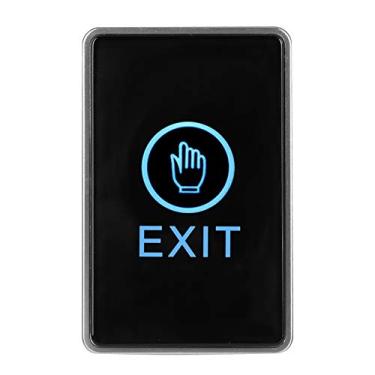 Imagem de Interruptor de botão de liberação de porta com sensor de toque, interruptor de luz LED, painel com sensor de toque para sistema de controle de acesso, interruptor de entrada e saída.