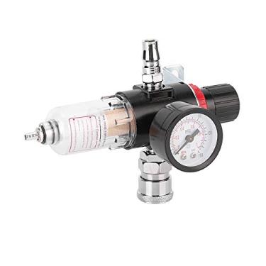 Imagem de Air Compressor,1/4 Inch Universal Car Air Compressor Filter Water Separator Trap Tools Kit With Regulator Gauge
