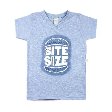 Imagem de Camiseta Infantil Malha Flamê Stone Bite Size - Azul - Ano Zero
