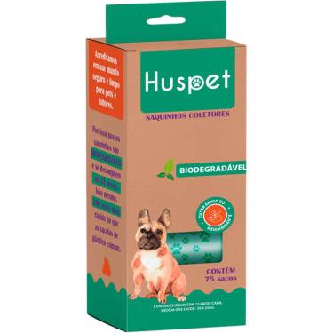 Imagem de Saquinhos Coletores Huspet Biodegradáveis - 75 Unidades