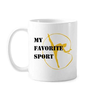 Imagem de Like Sports Fitness Balanced Artistic Gymnastics Caneca Cerâmica Café Porcelana