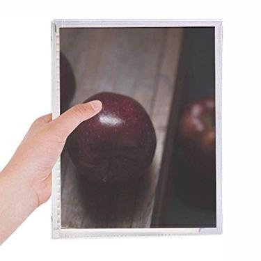 Imagem de Caderno com imagem da natureza Fresh Cherry Fruit com folhas soltas e diário recarregável