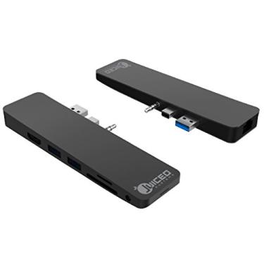 Imagem de Juiced Systems CruzHUB - Adaptador Surface Laptop 2 - Projetado para Surface Laptop 2 - Gigabit Ethernet - HDMI 4K - 2 USB 3.0 - SD - Micro SD - AUX - Compatível com Surface Laptop v1 e v2