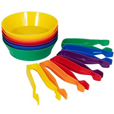 Imagem de Learning Advantage 13905 Sorting Bowls and Tweezer Set, Grade: Kindergarten to 2