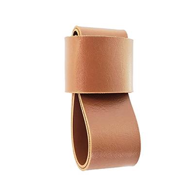 Imagem de Puxador Dori 1a - Textura de Couro - Cor Marrom