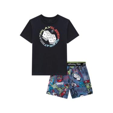 Imagem de Conjunto Infantil Camiseta + Bermuda Johnny Fox 48880