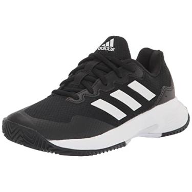 Imagem de adidas Tênis masculino Gamecourt 2.0, Preto/branco/preto, 44