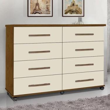 Imagem de Comoda jade 8 gavetas - Mel - MÓVEIS PRIMUS