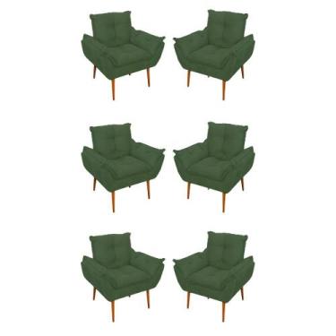 Imagem de Kit 06 Sofás 1 Lugar de Luxo Opala Sala, Quarto Suede - B BALAQUI DECO