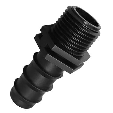 Imagem de Conector de mangueira farpada PVC de 3/4" - SCH inserção farpada de 40 3/4" x encaixe de adaptador de PVC macho de 3/4" MNPT de 1,9 cm - PVC