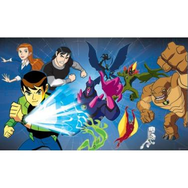 Imagem de RoomMates JL1180M Ben 10 Mural de parede de trilho de cadeira pré-colado