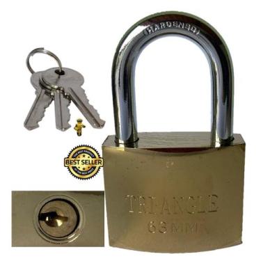 Imagem de Cadeado TrianGle 63mm Pioneiro em  Segurança Proteção Antifurto