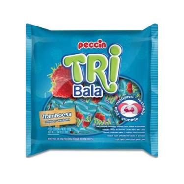 Imagem de Bala Peccin TriBala Framboesa 500g