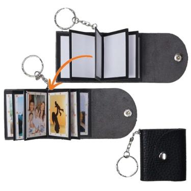 Imagem de uniqicon Mini chaveiro de foto faça você mesmo pequeno personalizado com foto de memória chaveiros chaveiro personalizado livro de fotos para família, Mpkbk, mini