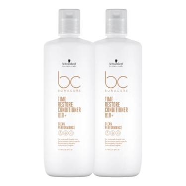 Imagem de Schwarzkopf Time Restore Q10+ Kit 2 Condicionador 1L