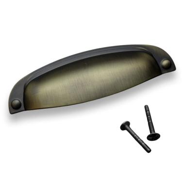 Imagem de Puxador Móveis Armários Vintage Concha Antique 96mm 2000 Pauma