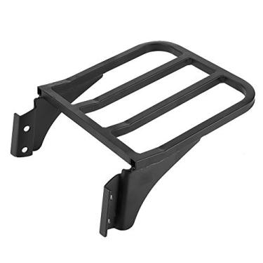 Imagem de Rack de Bagagem de Motocicleta, Motocicleta Portador Traseiro de Motocicleta Barragem Margem Margem de Bagagem de Bagagem Traseira Rack de Motocicleta Ajuste para Xl/flst/flstc/flstsc