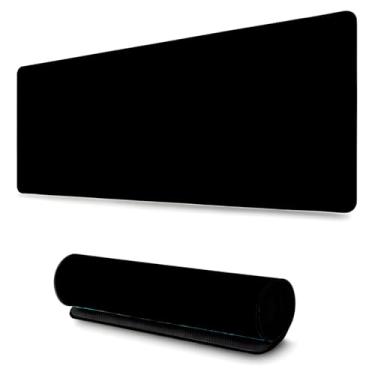 Imagem de Mouse Pad Gamer Profissional Confortavél Anti Derrapante Games e Escritório (70X35cm) - Preto Liso