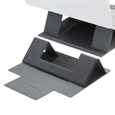Imagem de Suporte portátil dobrável para laptop – leve, antiderrapante, refrigerador universal para tablet e laptop para trabalho remoto ergonômico e escritório em casa (preto eclipse)