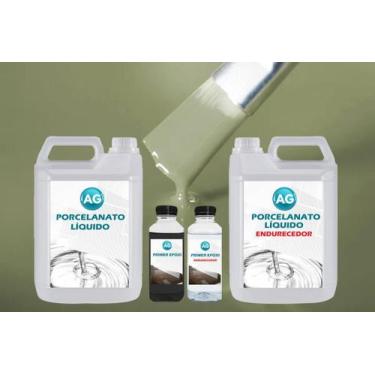 Imagem de Kit Porcelanato Líquido + Primer Epóxi - Multiuso - Resinas Ag