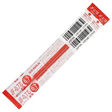 Imagem de Refil de caneta esferográfica Zebra B-RJF7-R, Sarasa JF-0.7 Cores, Vermelho, 10 peças