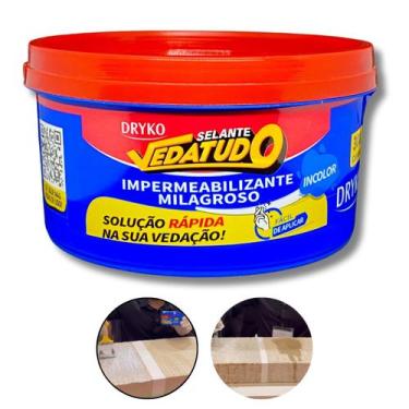 Imagem de Resina Impermeabilizante Veda Tudo Milagroso 300g Incolor Dryko Infilt