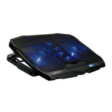 Imagem de Suporte para Notebook Gamer C3Tech NBC-100BK, 17.3&quot;, Com 4 Fans, LED Azul, Ajustável, Preto
