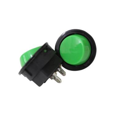 Imagem de Botão Verde para Chocadeiras GP - 1X2 D/L.PLUS.2 6A CX Preto - 0
