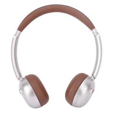 Imagem de CFFUVROS RETRO Bluetooth 5.4 fones de ouvido, sobre o fone de ouvido sem fio com cancelamento de ruído, som sem perdas, Ultra Lightweight for Travel, Home (Brown)