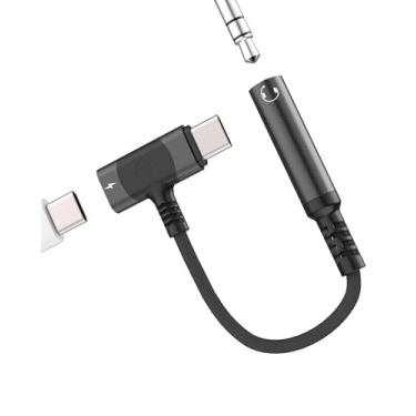 Imagem de Adaptador de fone de ouvido USB C para 3,5 mm (2 em 1) para carregador Apple tipo c divisor de cabo de áudio para iPhone 16 15 Pro Max compatível com Samsung S25 S24 Android para iPad Tablet