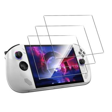 Imagem de Anoowkoa Pacote com 3 protetores de tela para Lenovo Legion Go S Handheld 2025 vidro temperado dureza 9H. Antiimpressões digitais, sem bolhas, alta definição, cobertura total de 20 cm. Fácil