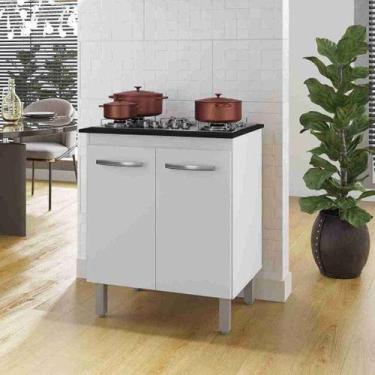 Imagem de Balcão Para Cooktop Jade 4 Bocas - Branco - Moblis