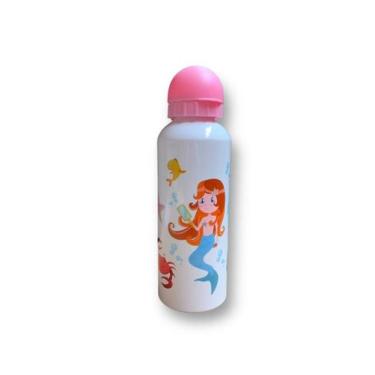 Imagem de Garrafa De Alumínio 500 Ml - Sereia - Y888 Imp Exp, Branco