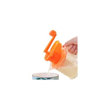 Imagem de Espremedor Manual de Frutas e Grãos com Recipiente, 400 ml, Transparente