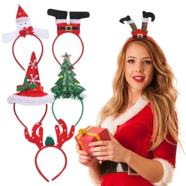 Imagem de TOYANDONA 6 Peças de Tiaras de Natal para Chapéus: Tiaras de Chifre de Rena - Acessórios de Decoração de Natal, Chapéus Festivos para Mulheres, Adultos E Crianças, Cabine de Fotos de Feriado