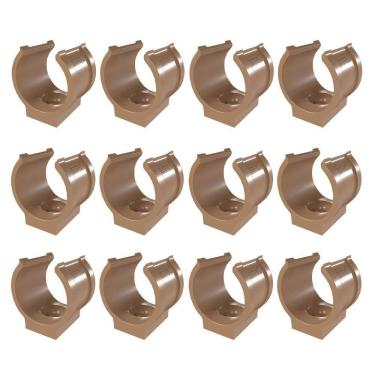 Imagem de Kit 12 Abraçadeira Impacto Cano 25Mm 3/4`` Marrom Estrela