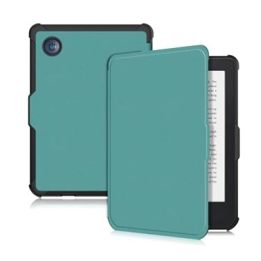 Imagem de Yiernuo Capa compatível com Yiemuo Capa compatível com Kobo Clara Color (2024)/BW (2024)/2E (2022) eReader 15.2 cm, capa protetora fina e leve de TPU macio, verde