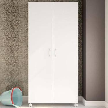 Imagem de Armário Multiuso área de Serviço 2 Portas 1 Gaveta com Suporte para Va