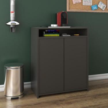 Imagem de Armário para Escritório Innov 2 Portas Preto - Pnr Móveis