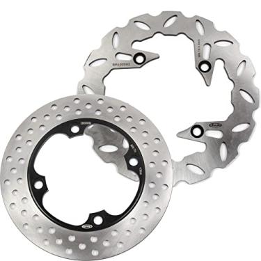 Imagem de Arashi Discos de freio dianteiros traseiros rotores para Honda Forza 250 2000-2004, acessórios de motocicleta prata