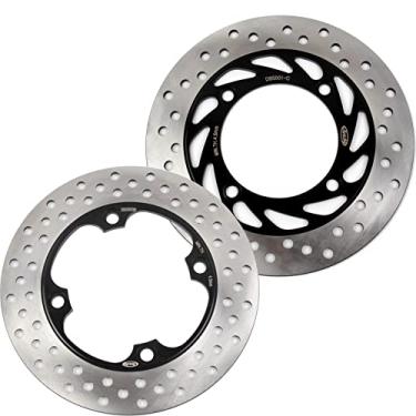 Imagem de Arashi Discos de freio dianteiros traseiros rotores para Honda Forza 250 2000-2004, acessórios de substituição de motocicleta prata